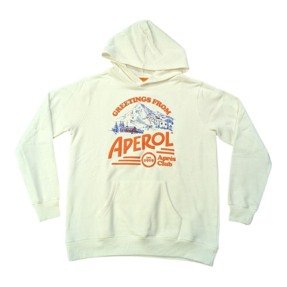 Aperol Puff Après Club Hoodie Italian Aperitif Liqueur Spritz White Ski Hoodie S